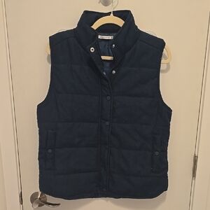 Navy Quilted Vest